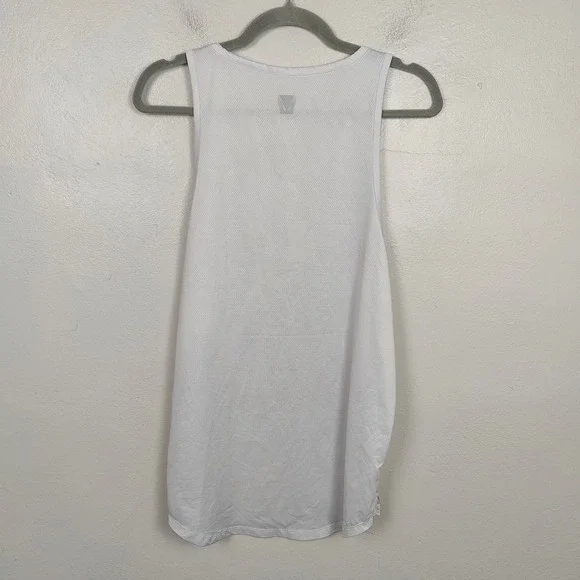 ASRV DSG-0830 AeroSilver Tank Top Mens Medium White Performance Gym Running - Picture 7 of 10